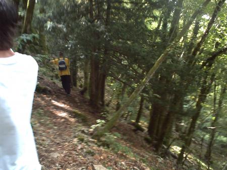 pente tr�s raide j'en pouvais plus...